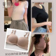Manco Garment neck-style beautiful back lingerie for women with front buckle without steel rings, small breasts with large gathering and anti-sagging sexy bra without steel rings, shallow coffee M (suitable for 34/75ABC)