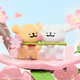 名创优品（MINISO）线条小狗浪漫樱花系列盲盒手办桌面摆件玩具生日礼物女 单盒