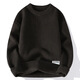 NJSKAKW Runder Nackenpullover Pullover Herren Winter Trendy Teenager Lose Farbe blockieren Langarm Basis Strickpullover Herbst Kleidung 2023 Neuer Kaffee M.