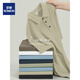 T-shirt à manches courtes Romon Polo Men's Polo Xinjiang Heavy Long Velvet Cotton Summer Businet Business haut de gamme Paul Top Coffee Brown [Heavy] L