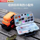 Shantou Lincun fishing accessories box multi-functional lure box lure box fishhook storage box float box fishing gear equipment box line set waterproof accessories storage box large orange
