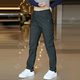 
KLEDBOY Qizhe Business Men's Clothing Spring and Summer New Light Luxury Men's Straight Tight Trousers Fashionable and Evergrande Casual Pants 838 Gray 34 (Suggested 150-160Jin [Jin equals 0.5 kg])