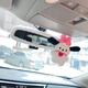 Yusenyi car interior rearview mirror decoration set female creative internet celebrity cartoon cute general car reversing mirror protective cover white rearview mirror cover SpongeBob