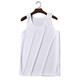 Jihua 3501 White Vest Made Formal White Vest Men's Summer Physical Sleeveless Physical Training Vest Clothes Sweatshirt Quick Dry White Vest 180-185/100