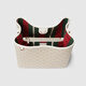 Gucci Gucci Gg Emblem -Serie mittelschwerer Bucket -Beutel Beige und Weiß beide Größe