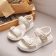 Ziweiqi Little Girl Koreanischer Stil weicher Sohle Nicht-Schlupf-Sandalen Sommer einfache Strandschuhe 2025 XD-653 Schwarz 26 / Innere Länge 16,2 cm