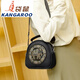 Kangaroo 2025 Nueva capa superior Plaza de vaca Small Reddone Red Red Red Red Red Red Red Red Red Red Red Red Red Round Sbowing Strap de un hombro Crossbody Bag Versátil