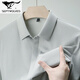 Sieben Wolf Mulberry Silk Short Sleeve Shirt Herren Sommer Neues Freizeitgeschäft No Bügelhemd mit mittlerem Alter dünne halbärmelige Top 6913 Navy S 165/105
