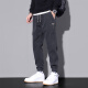 Jeep Spirit Pantalones casuales para hombres Pantalones de moda de moda de nuevo estilo de primavera y verano Pantalones largos versátiles versátiles para hombres 9859 Negro + 9859 Gray M