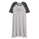 
Langsha (langsha) with chest pad Modal women's summer short-sleeved nightgown mid-length simple pullover pajamas summer 2025 new style A11762# L