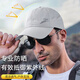 NKADDS summer breathable men's hat thin quick-drying mesh sun protection sun hat big head circumference baseball cap outdoor baseball cap leading light gray average size