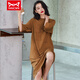Cat Man (MiiOW) nightgown for women in spring and summer loose large size Korean version simple home clothes pajamas women long skirt summer 1105 M (recommended 80-100 Jin [Jin equals 0.5 kg])