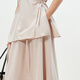 LESS [Same Model in Shopping Mall/Seiko Series] 2025 Summer New Long Loose Waist Skirt 2P5D11980 273 Paper Khaki S