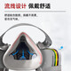 Shengli M6200 Gasmaskenmaske, anti-organischer Dampf/Wasserstoffsulfid/Schwefeldioxid, chemische Dekorationsspray-Farbe M6003 mit 22 Filterbaumwäsche