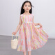 
Tutu baby elephant girl dress children's seaside skirt children's clothing cotton floral skirt big children's thin princess skirt pink 140