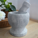 Stone garlic mortar garlic pounder garlic garlic masher garlic peeling natural bluestone mortar medium stone mortar 12 bluestone large models + stone hammer