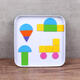 Keqin Magnetic Patch Children's Toys Montessorius Early Education Magnetic Puzzle Kindergarten Tangram Géométriques Formes 3-6 ans 128 pièces de patch magnétique + motif 64 faces