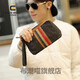 Chengyang small cloth bag for hand Korean style hand bag canvas bag men's clutch bag women's hand bag casual clutch bag trendy men black gray