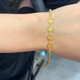 UDL gold bracelet 999 pure gold niche fashion versatile Ping An Xile gold bracelet new style pure gold does not fade 0.01g Ping An Xile bracelet