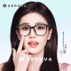 Slova myopia glasses frame for men and women, ultra-light large frame black frame non-faced lens transparent square frame glasses frame student glasses SF753 Style 2: SF703 color transparent gray C3 [frame only]