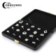 
Allied light luxury jewelry box high-end leather wedding gift ring necklace earring storage box jewelry display box ring pendant/necklace box H15605