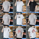 Holzspecker [zweiteiliger] Kurzärärmelte-T-Shirt für Männer Sommer dünne Baumwoll-Trends, vielseitige halbe Ärmeln Herren-T-Shirt Top 651 Weiß + 659 Grau 2xl