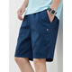 
TOMMYBULL American Tommy Tommy Summer Pure Cotton Five-Cut Shorts Casual All-Match Loose Beach Pants Men's Work Pants 9215 Top-Blue XL (Suggested 135-155Jin [Jin equals 0.5 kg])