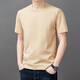 Hengyuanxiang reines Baumwoll-Kurzärärmel-T-Shirt für Herren Sommer.