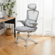 Duanlang U3F four-legged ergonomic chair office reclining seat home study computer chair study chair 702FB gray