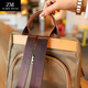 ZLLMGM Oxford Cloth Backpack for Women New Fashion Fashion Large Capacity Travel Backpack Practical Birthday Gift for Wife Khaki - Anti-theft Design is Safer