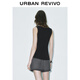 UR2025 Frühling Neues Frauenkleidung Einfaches Temperament Vielseitig Slim Fit ärmellose Weste UWM450071 Black M.