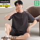 Modal Pajamas Summer de verano de verano Seda 2025 Nuevo estilo delgado de gran tamaño de manga corta para ropa de ropa para al aire libre traje de ropa para el hogar y9721 2xl