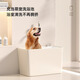 
Xishang cream-style mop pool balcony household ceramic mop pool bathroom rectangular sink mop pool floor-standing 1049 cream white + cream white spray gun faucet