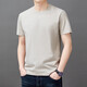 Hengyuanxiang reines Baumwoll-Kurzärärmel-T-Shirt für Herren Sommer.