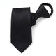 
Beautiful easy-to-tie tie for men without tying formal business tie for wedding groom best man wedding shirt zipper tie without knot [black glossy]