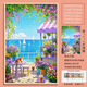 Taoli Shijia Healing Pink Seaside Flower Shop Puzzle 1000 Pieces with Photo Frame High-Precision Handmade Gift Children's Educational Toys Summer Seaside-S1047 520 Pieces Without Photo Frame (Disasse/Poster)