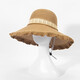New summer women's monochrome sun protection large brim sun hat mother hat sunshade dome straw hat cool hat fisherman hat pink