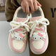 Xianxiu Nuevos zapatos de pan rosa para niños y niñas espesas Solas informales 9905 Negro 30 18.8 cm