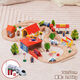 Holz kleiner Zug Hape Track Set Magnetic Lokomotive 3-5-7 Jahre alte Jungen Bausteine ​​Kinderspielzeug Brio Wild Animal Tracks Elektroauto