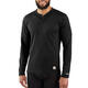 Carhartt Carhartt Men's Base Force Midweight Classic Henley, Black, 3 XL Black 3 XL