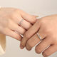 Fan Qi's popular Love Frequency Pairing Ring Mobius Sticky Open Ring Ring Anniversary 520 Gift with Original Gift Box Love Frequency Open Pairing Ring-999 Pure Silver