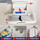 Chuangjingyixuan third bathroom baby care table mother and baby room baby diaper changing bed multi-functional foldable wall-mounted seat A3 enlarged for comfort - nursing table (not including ticket)