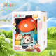 JOLLYBABY Mushroom House Baby Exhaust Music Lathe Pendant Head-up Practice Pulling Movie Band Music Baby Toys School Bus Tissue Box + Hedgehog Mushroom Exhaust