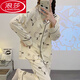 Langsha pijama para mujeres en primavera y otoño mangas largas dibujos animados 2024 nueva ropa de invierno holgazanería