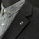 Juke Retro 26 English Letters Anzug Brosche kleine Kragen Pin Herren Badge Korsetthülle Zubehör Neueste Style B