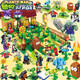 Chaobaoren compatibles con compatibilidad y plantas vs. juguetes zombie juego completo de rompecabezas mecha niños reunidos regalos para niños de dinosaurio zombie loca backyard 687 Promoción de piezas