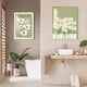 MOJY bathroom hanging paintings with high-end feel without punching bathroom landscape hanging painting landscape decoration paintings hanging above toilet toilet ZSH13548-Lazy summer frame 40x55cm aluminum alloy frame + plexiglass