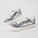Lightning x Storm Picasso Paintings Créé conjointement par Lightning Men and Women's Shoes Revenge Storm Little Pread Pain Chaussures Saute Couple Skateboard Chaussures LS-699 Starry Sky Blue 42