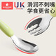 Kechao Kinderlöffel Baby Yuanbao Fork Spoon Baby 316L Edelstahl Speziallöffel für das Essen selbst zu essen