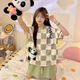 Jingpufei Summer en pyjamas féminin à manches courtes et vêtements à domicile 2025 684 STRAP BARS 185 2xl Code [Recommandé 125-150jin [Jin est égal à 0,5 kg]]]